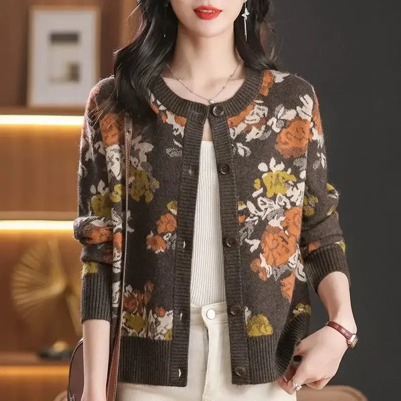 Gilet court, maille, boutonné